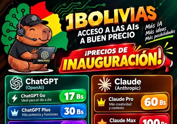 Afiche oficial de inauguración en Facebook